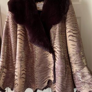 Joseph Ribkoff Sueded Faux Fur Jacket SOLD
